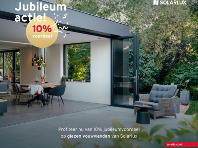 Solarlux jubileumactie 40 jaar