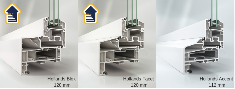 Kunststofkozijn4U Kunststof kozijnen - Select Windows Hollands Blok Hollands Accent en Hollands Facet